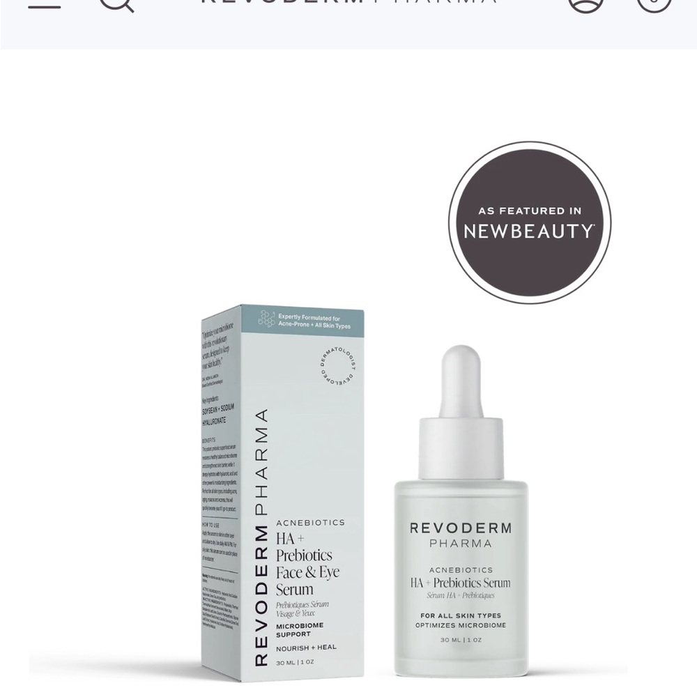 REVODERM PHARMA - AcneBiotics HA & Prebiotics Face and Eye Serum BNIB